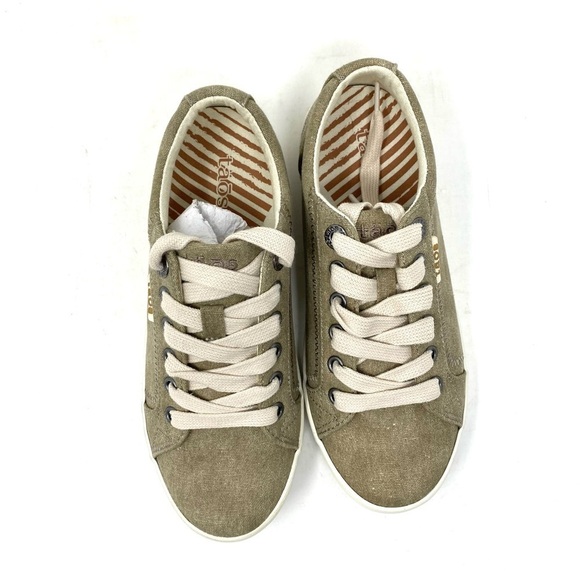 Taos Star casual sneakers khaki wash canvas - Picture 4 of 8